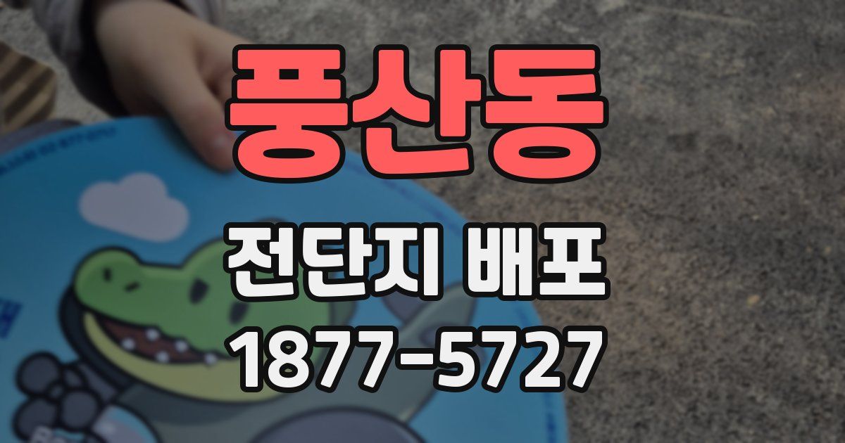 풍산동 전단지 배포