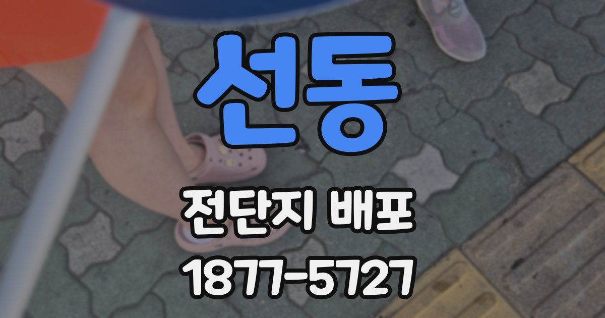 선동 전단지 배포