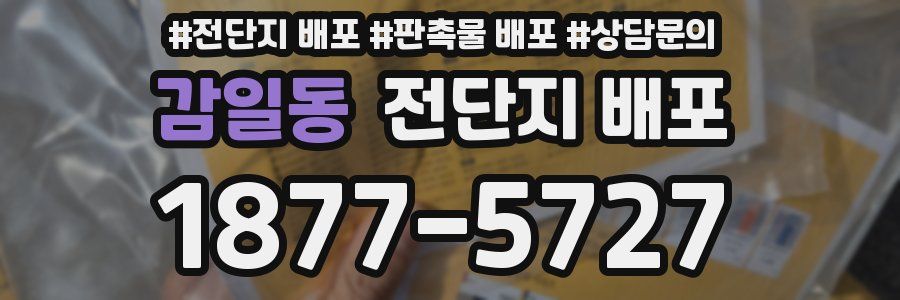 감일동 전단지 배포