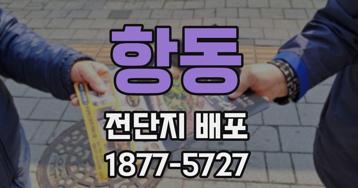 항동 전단지 배포
