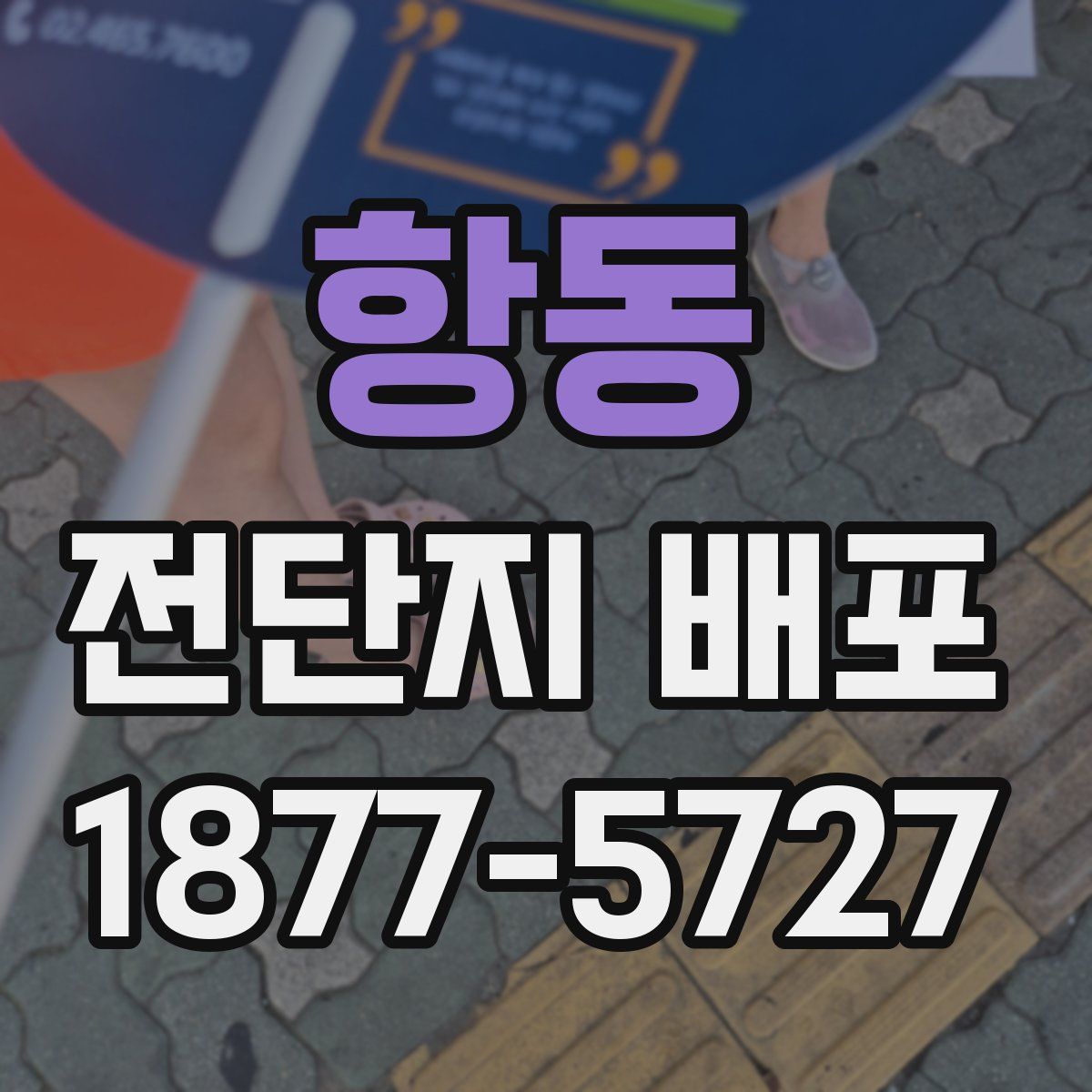 항동 전단지 배포