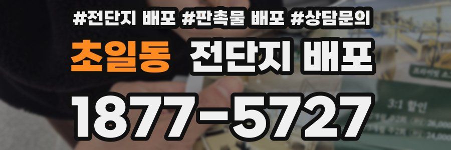 초일동 전단지 배포
