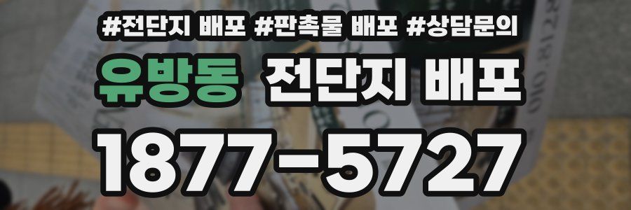 유방동 전단지 배포