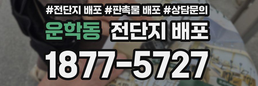 운학동 전단지 배포