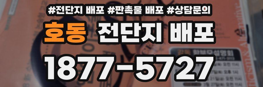 호동 전단지 배포