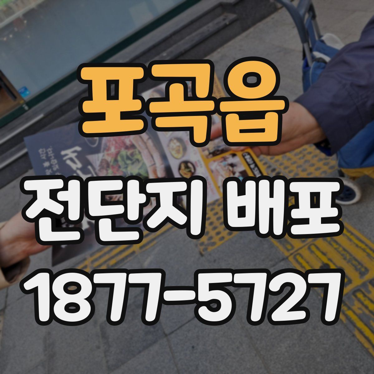 포곡읍 전단지 배포