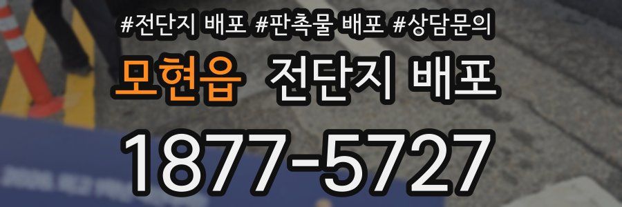 모현읍 전단지 배포