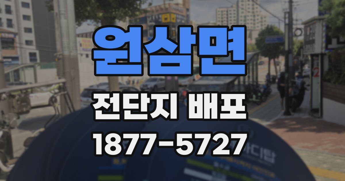 원삼면 전단지 배포