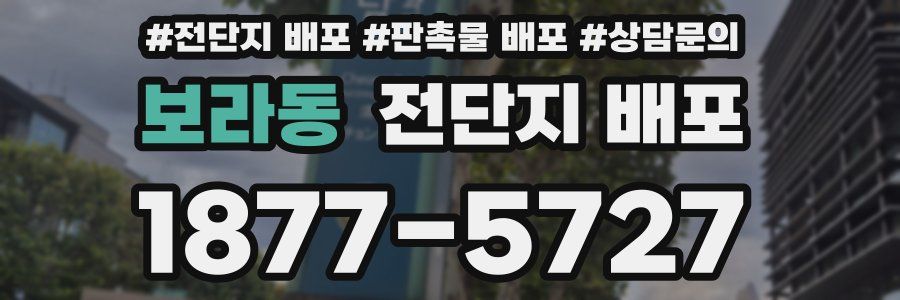 보라동 전단지 배포