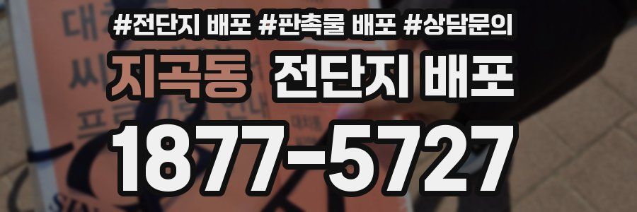 지곡동 전단지 배포