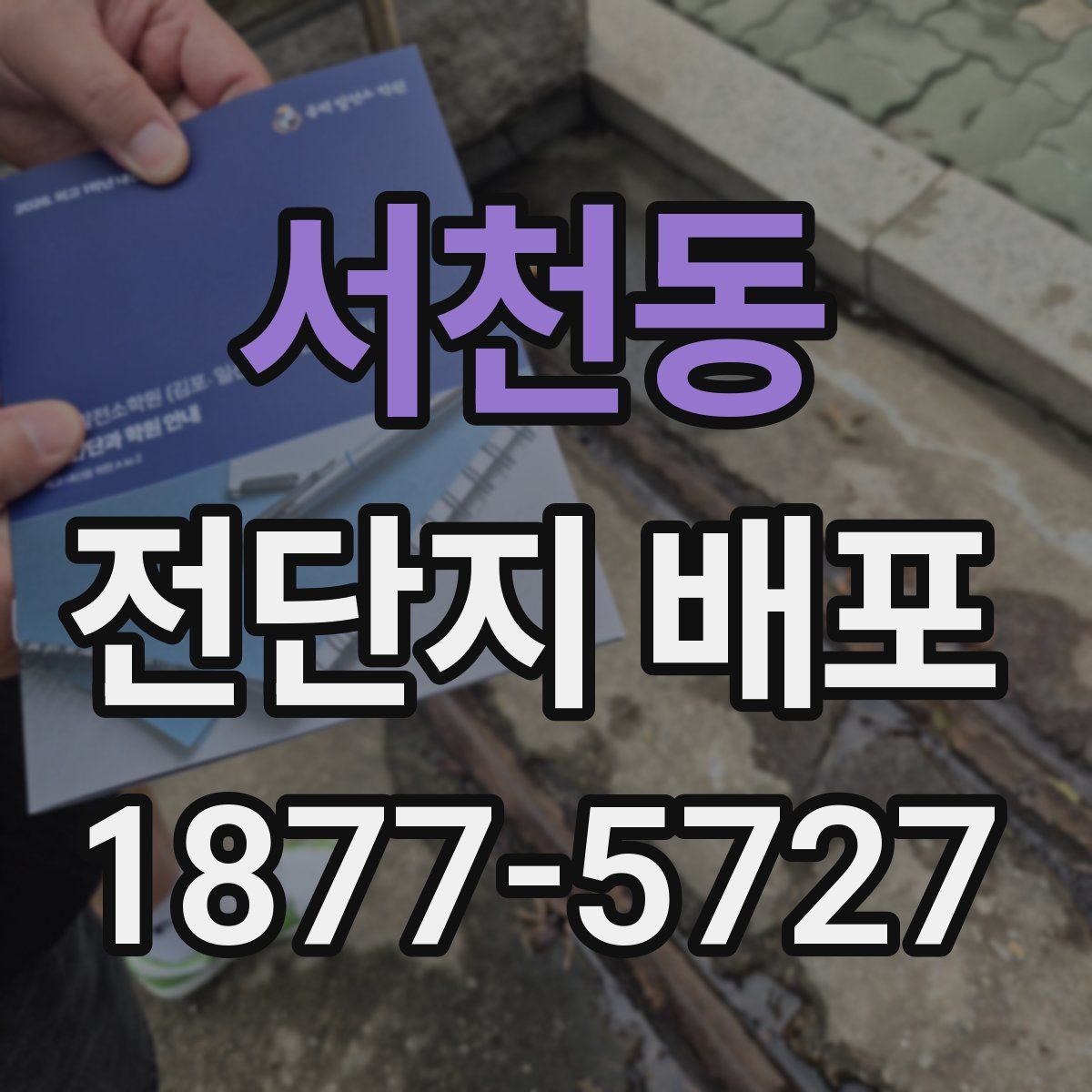 서천동 전단지 배포