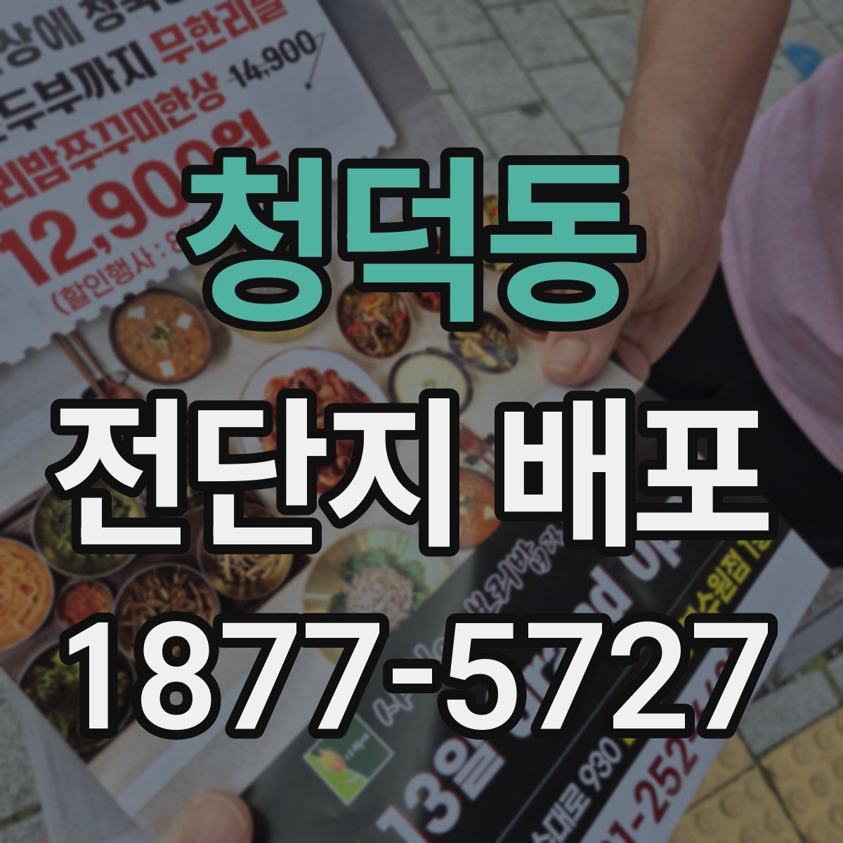청덕동 전단지 배포