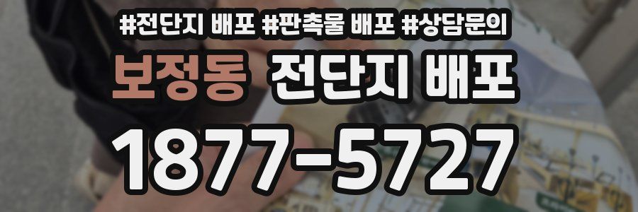 보정동 전단지 배포