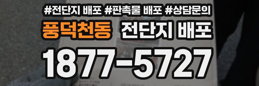 풍덕천동 전단지 배포