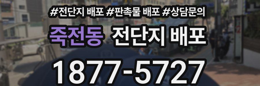 죽전동 전단지 배포