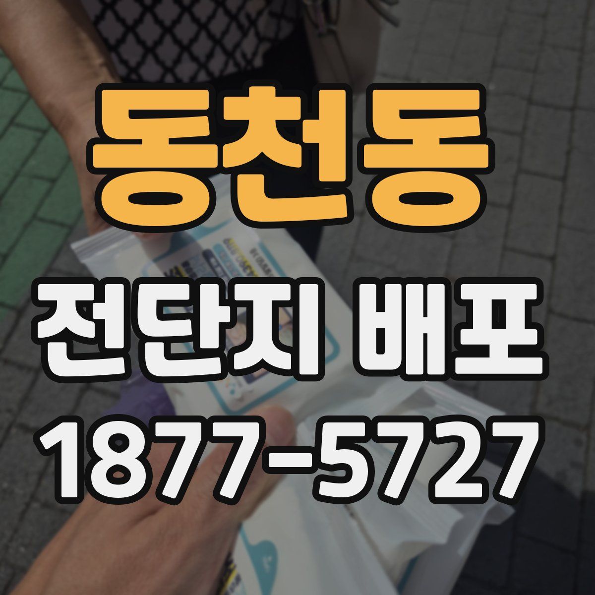 동천동 전단지 배포