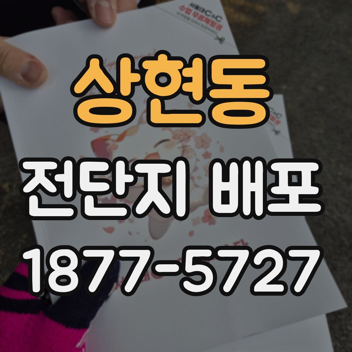 상현동 전단지 배포