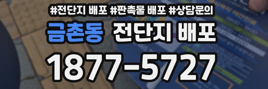 금촌동 전단지 배포