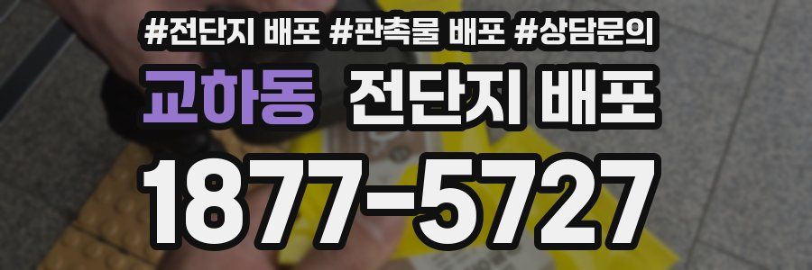 교하동 전단지 배포