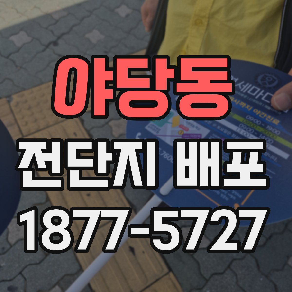야당동 전단지 배포
