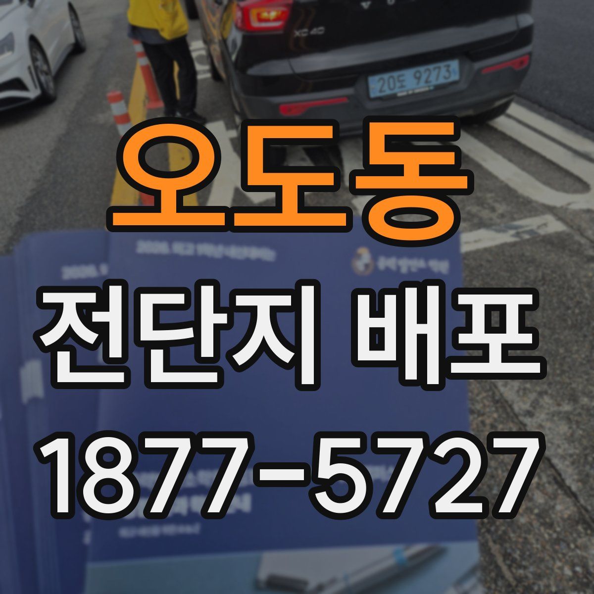 오도동 전단지 배포