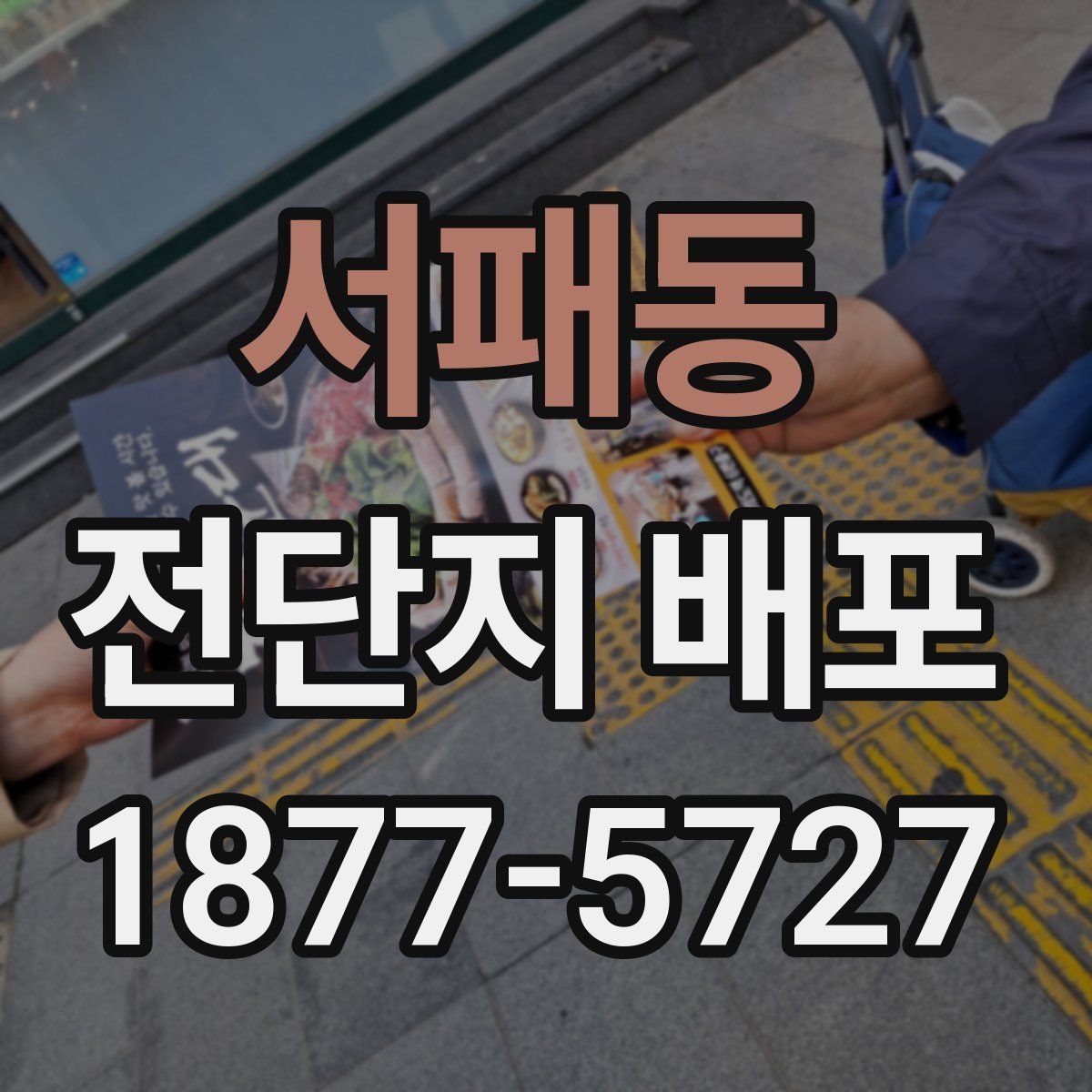서패동 전단지 배포