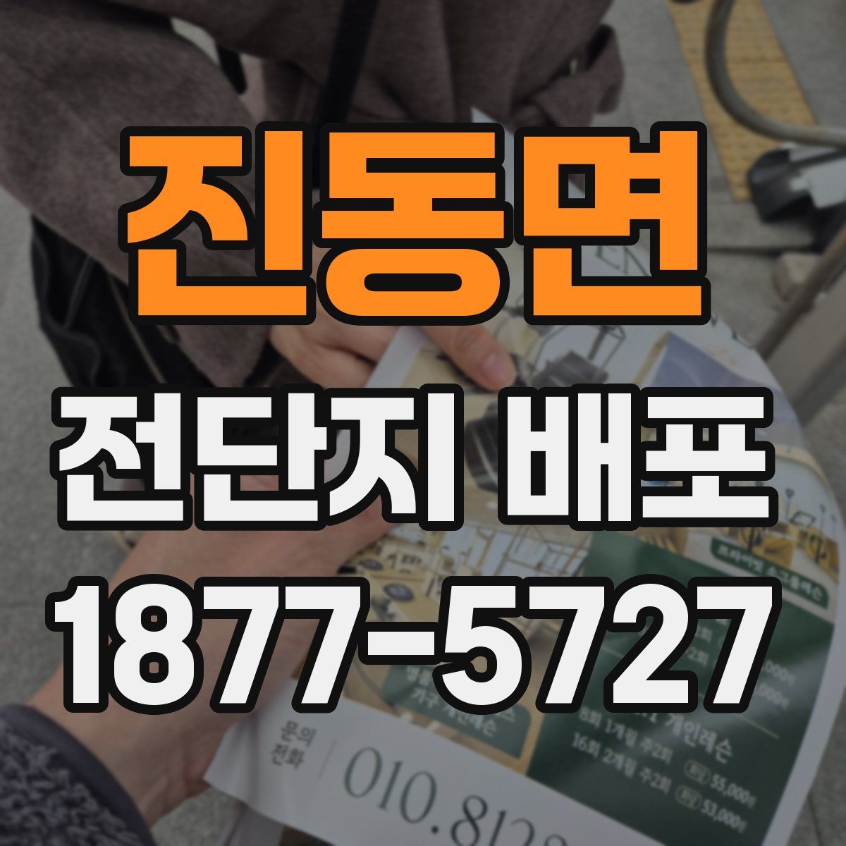 진동면 전단지 배포