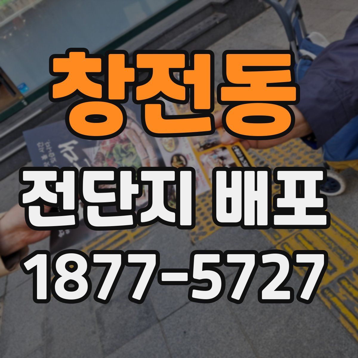 창전동 전단지 배포