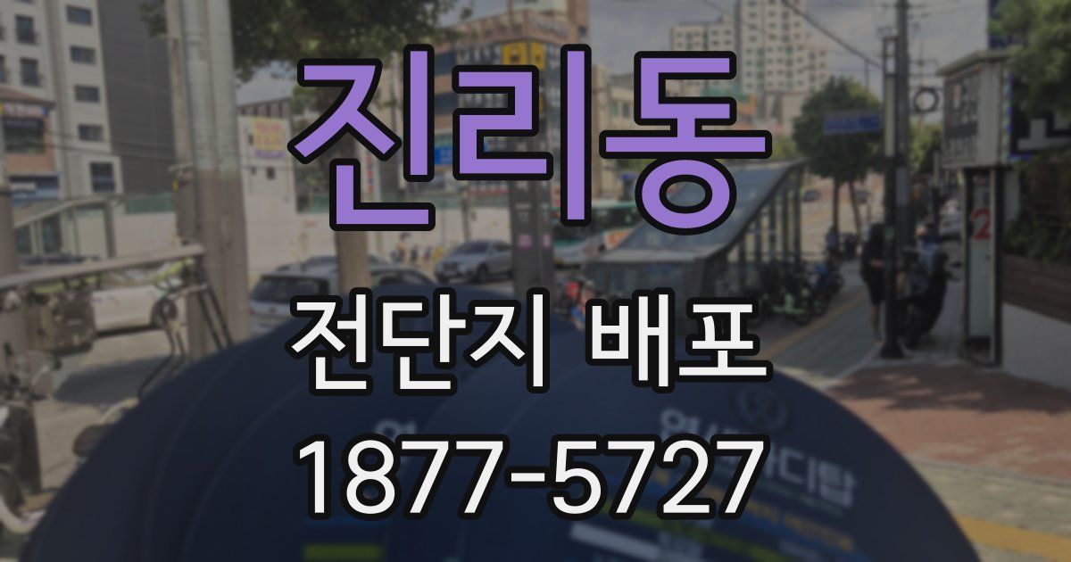 진리동 전단지 배포