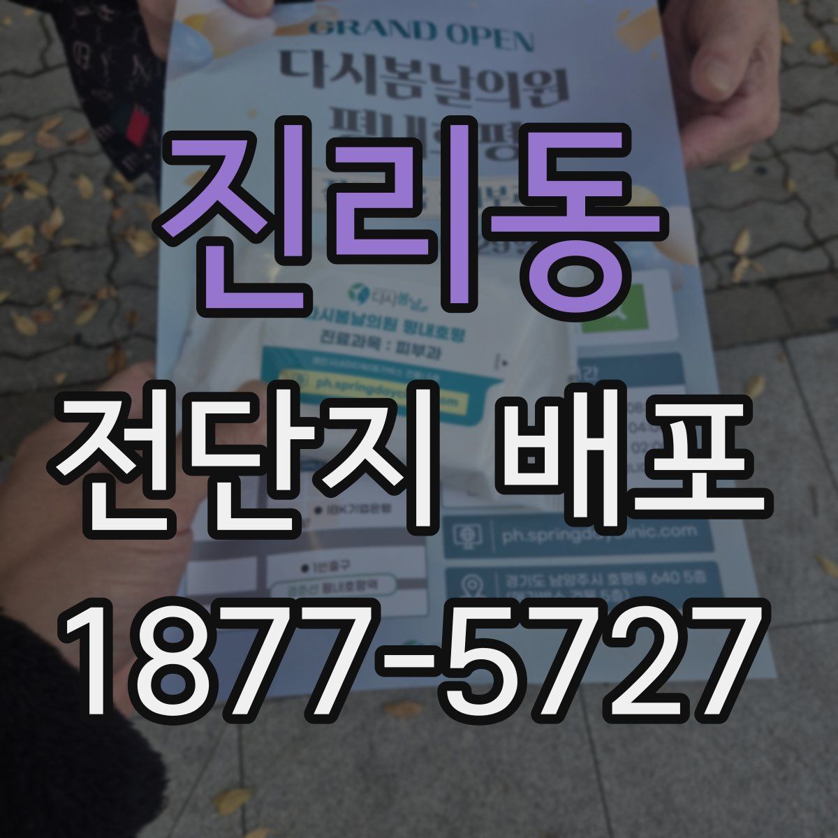 진리동 전단지 배포