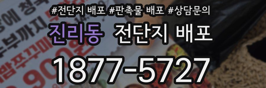진리동 전단지 배포