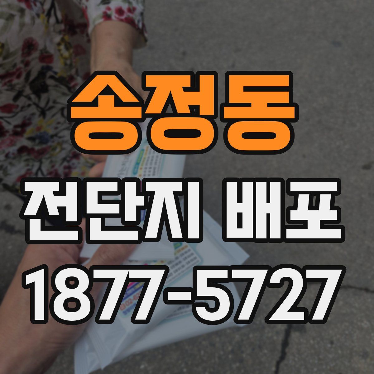 송정동 전단지 배포