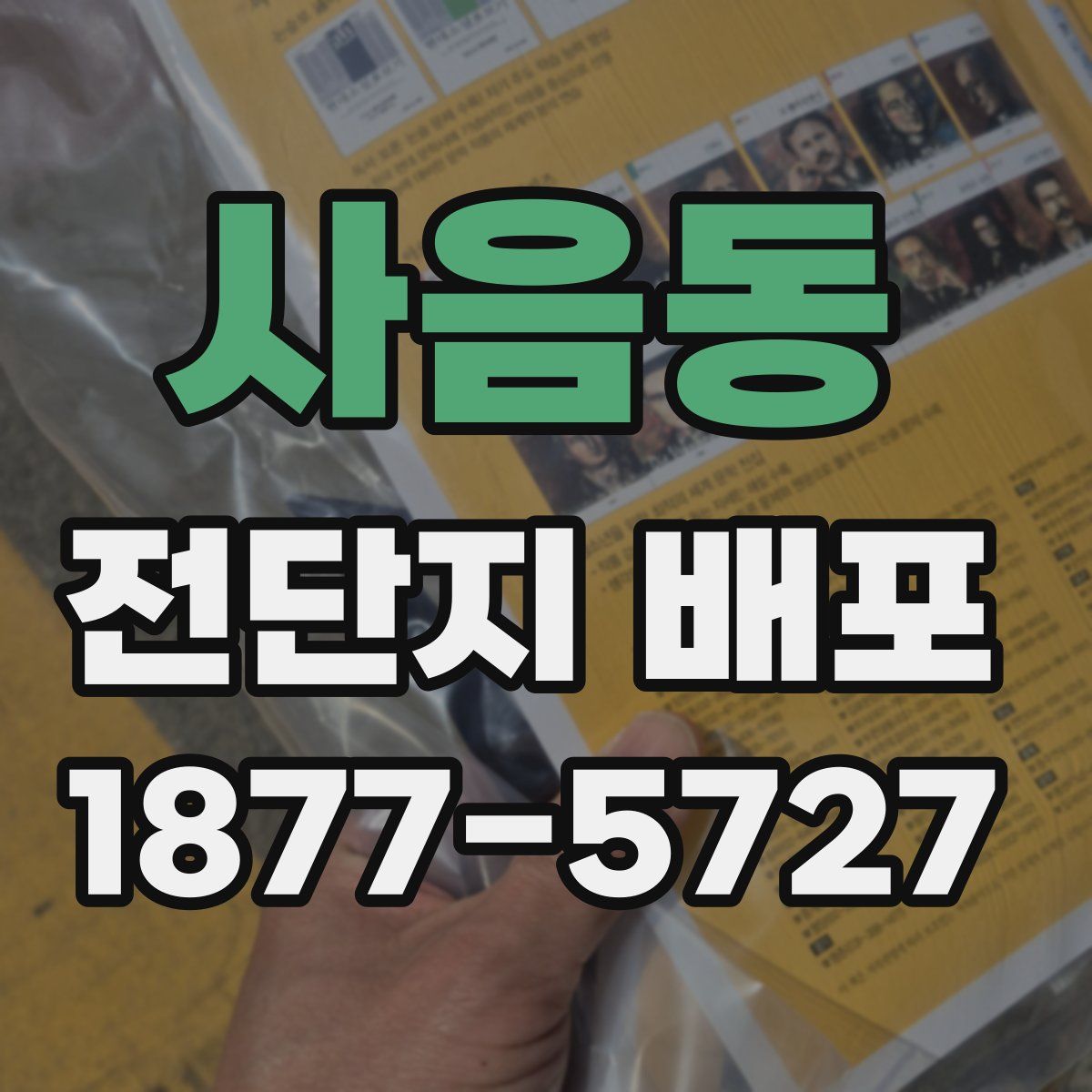 사음동 전단지 배포
