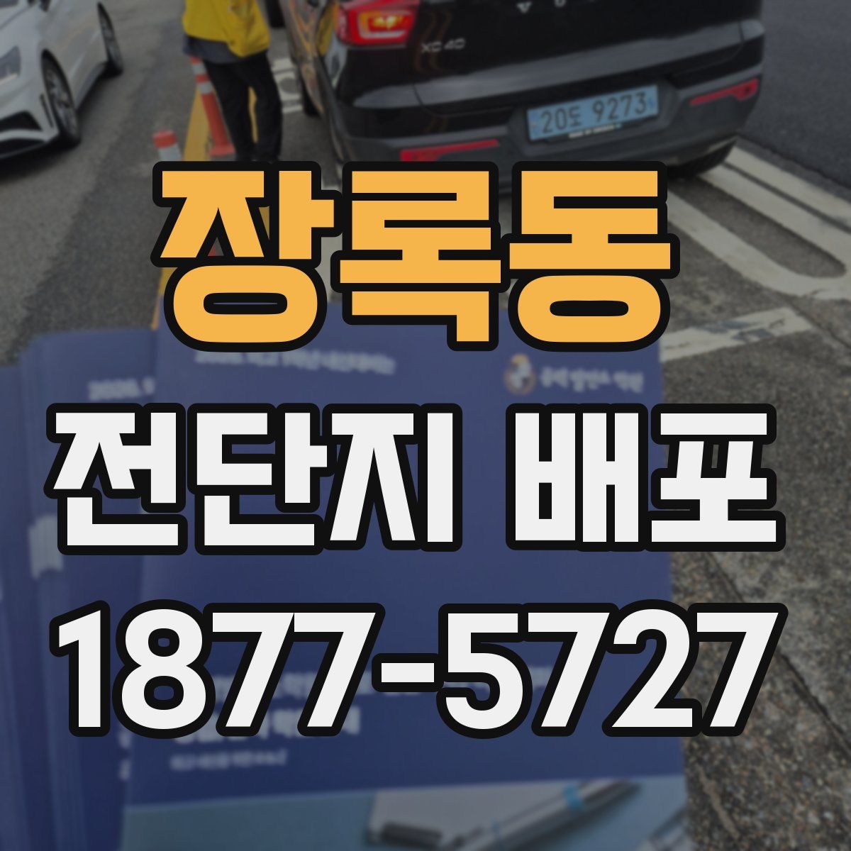 장록동 전단지 배포