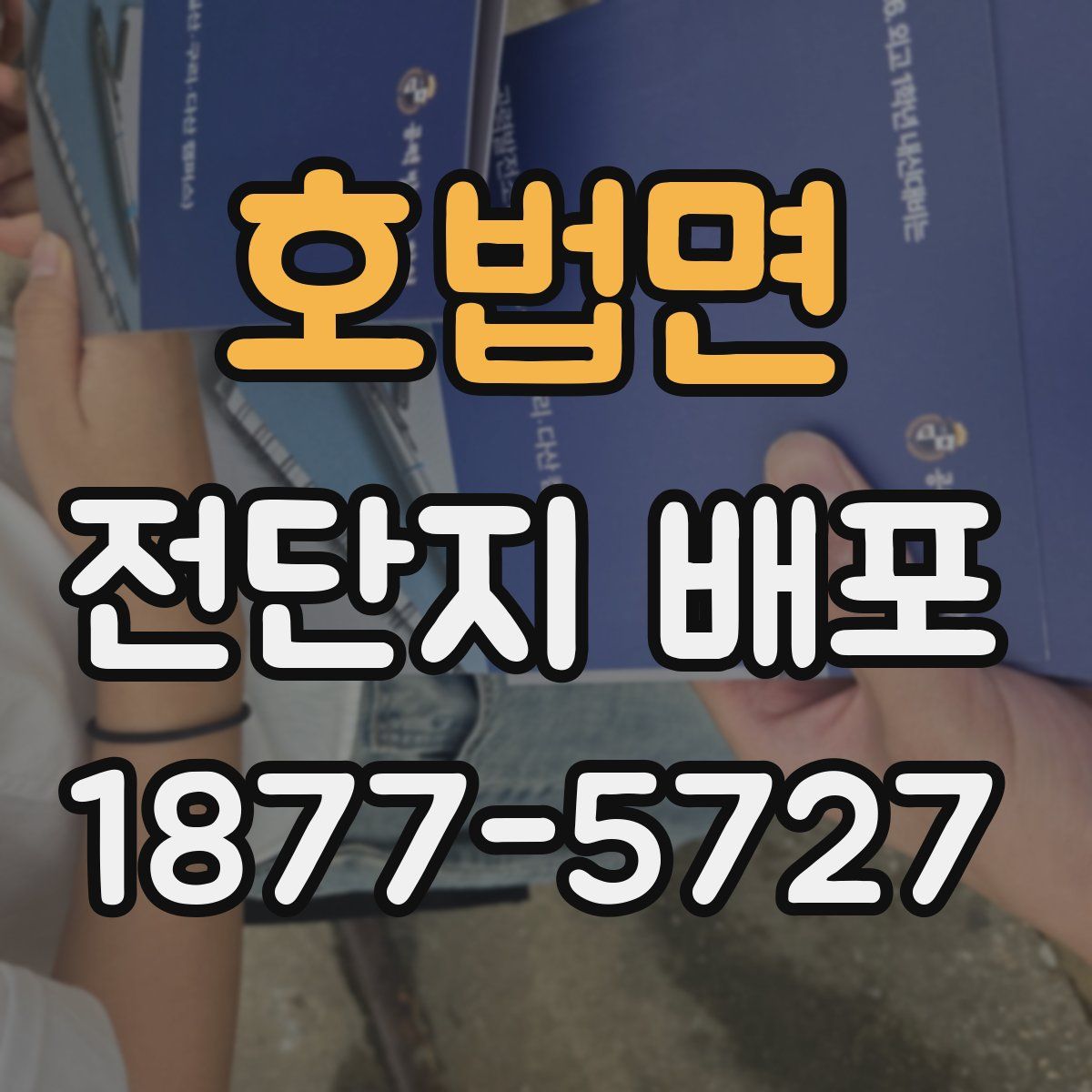 호법면 전단지 배포