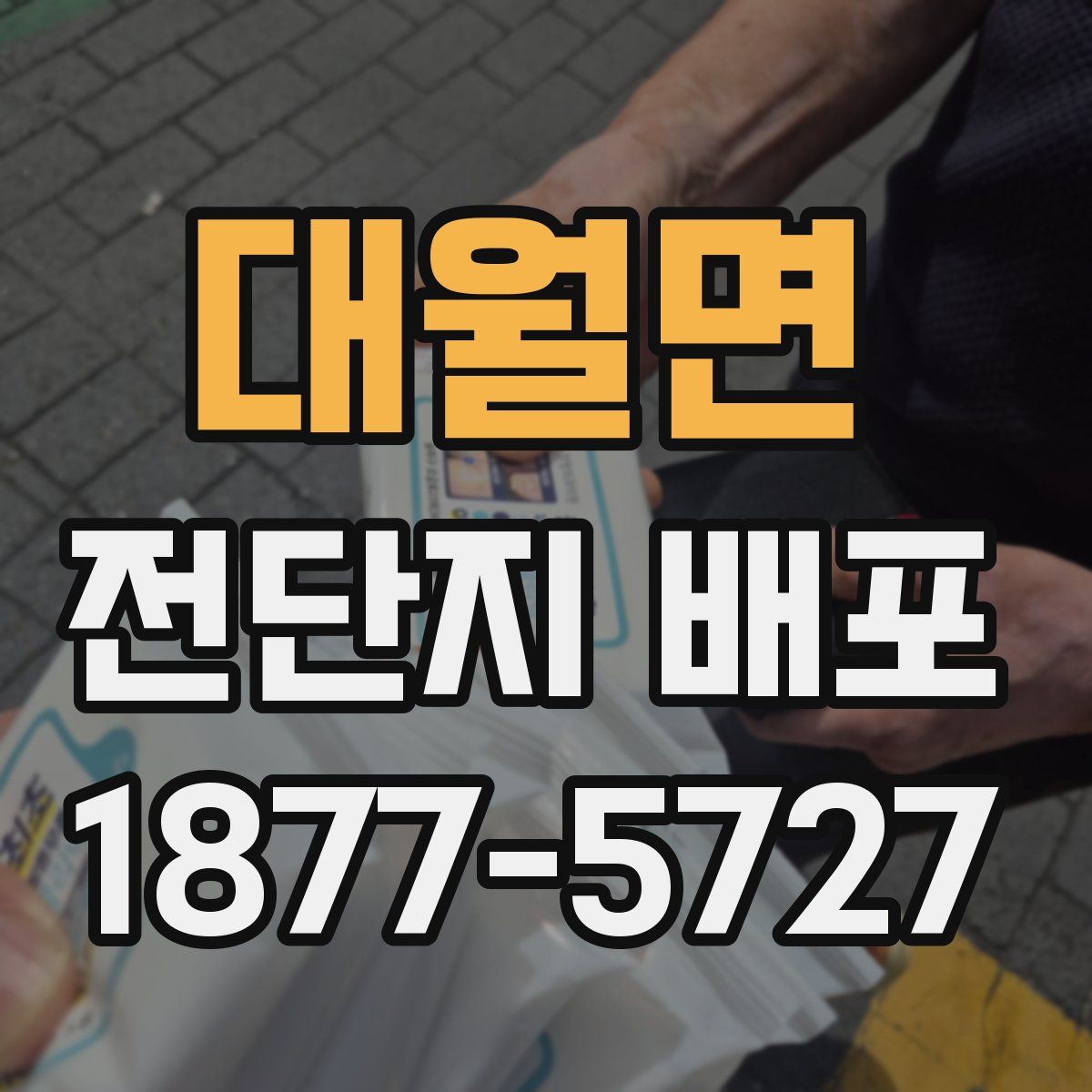 대월면 전단지 배포