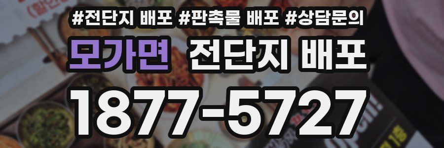 모가면 전단지 배포