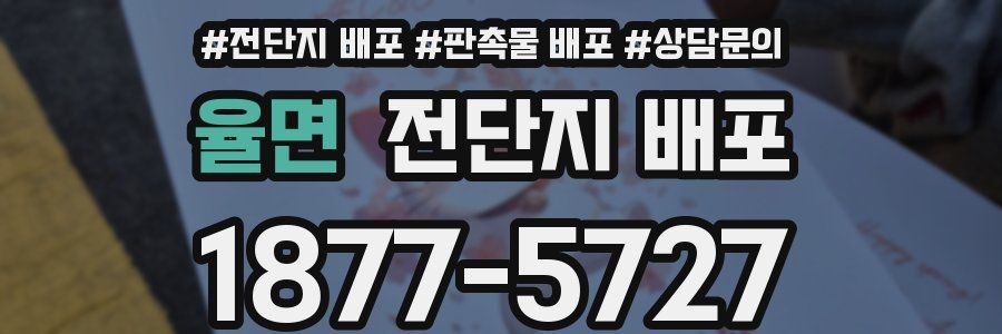 율면 전단지 배포