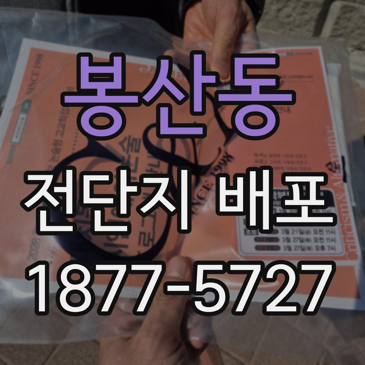 봉산동 전단지 배포