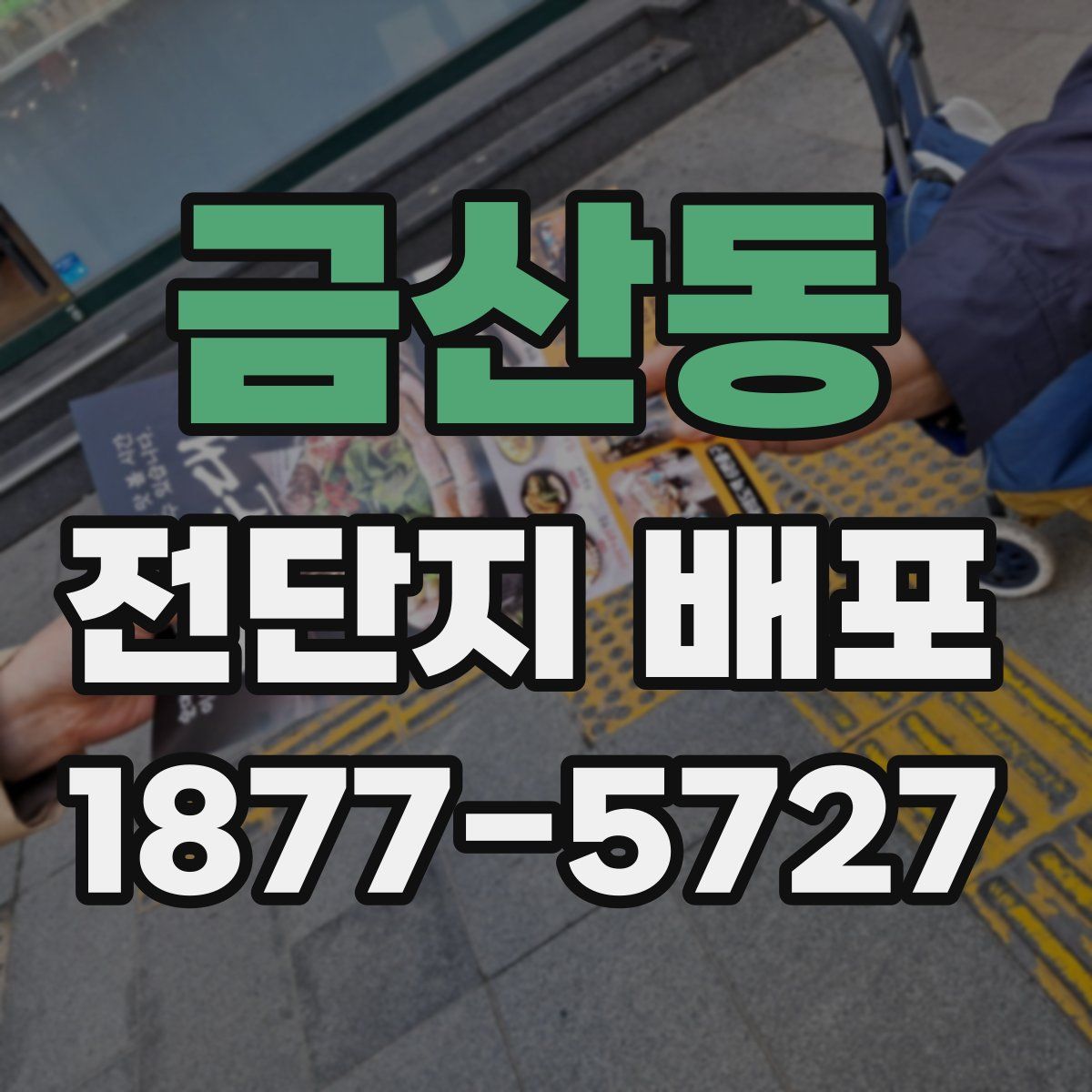 금산동 전단지 배포