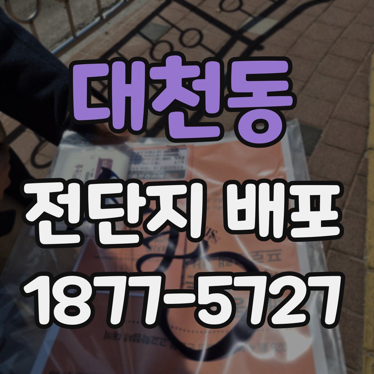 대천동 전단지 배포