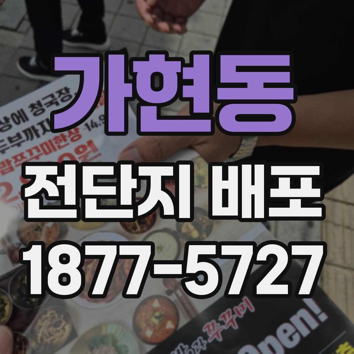 가현동 전단지 배포