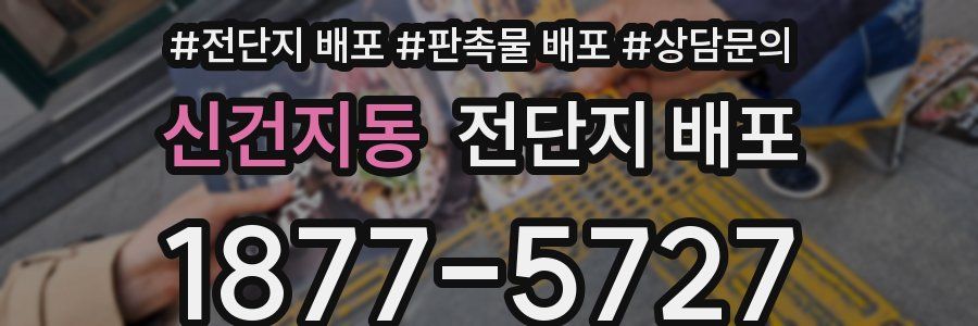 신건지동 전단지 배포