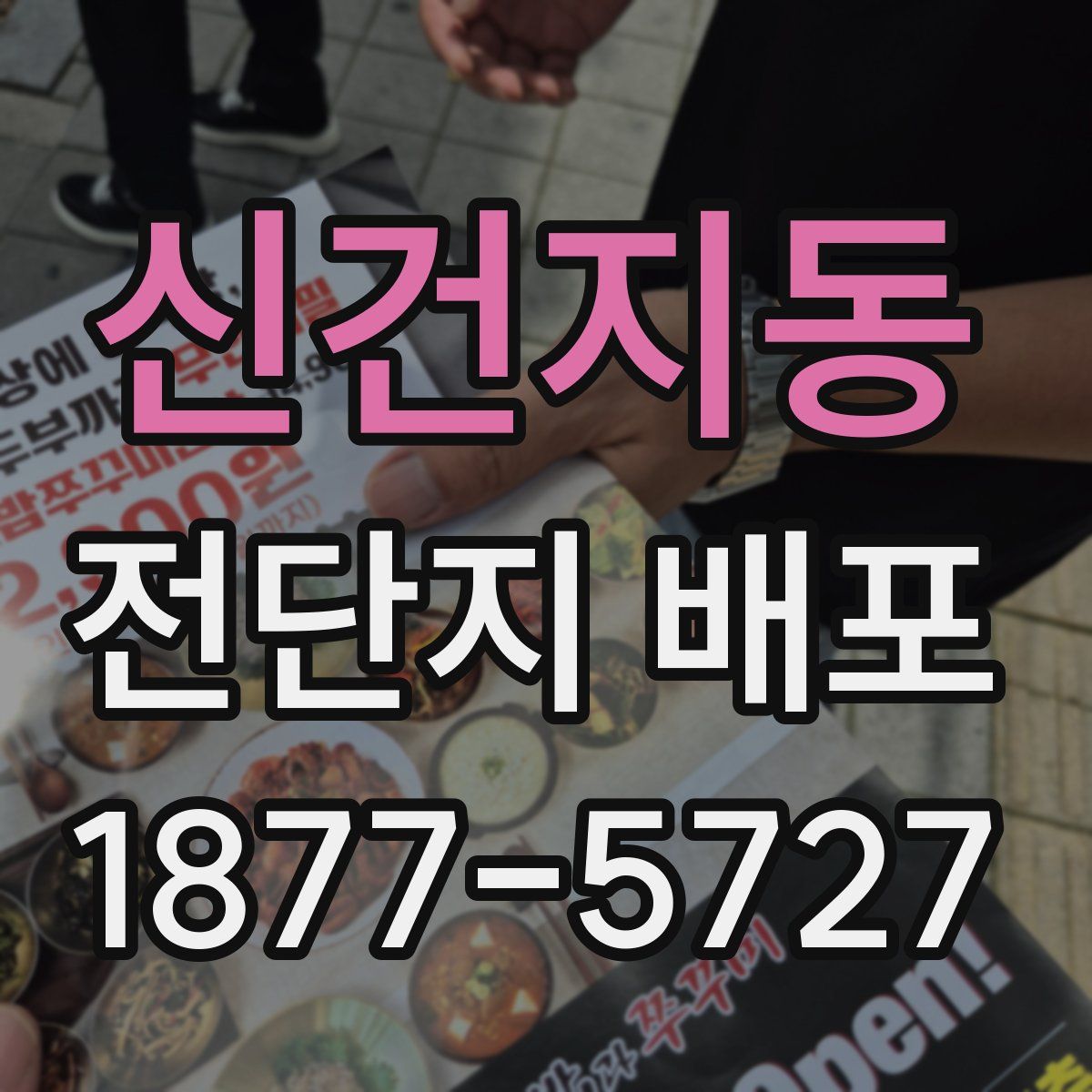 신건지동 전단지 배포