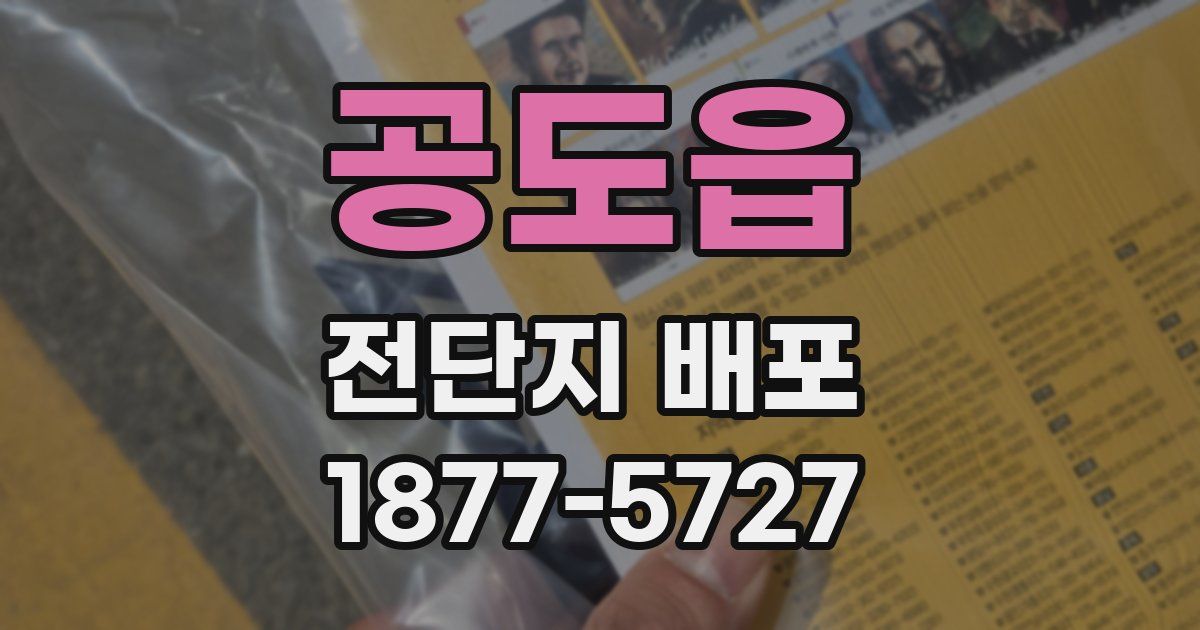 공도읍 전단지 배포