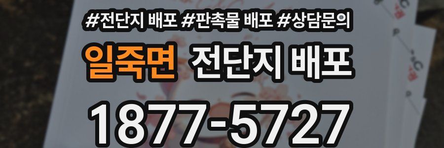 일죽면 전단지 배포