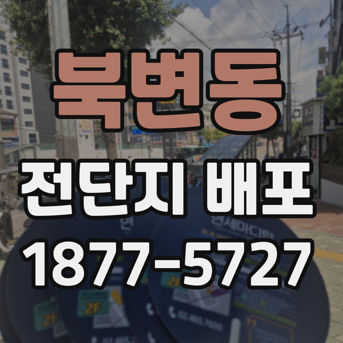 북변동 전단지 배포