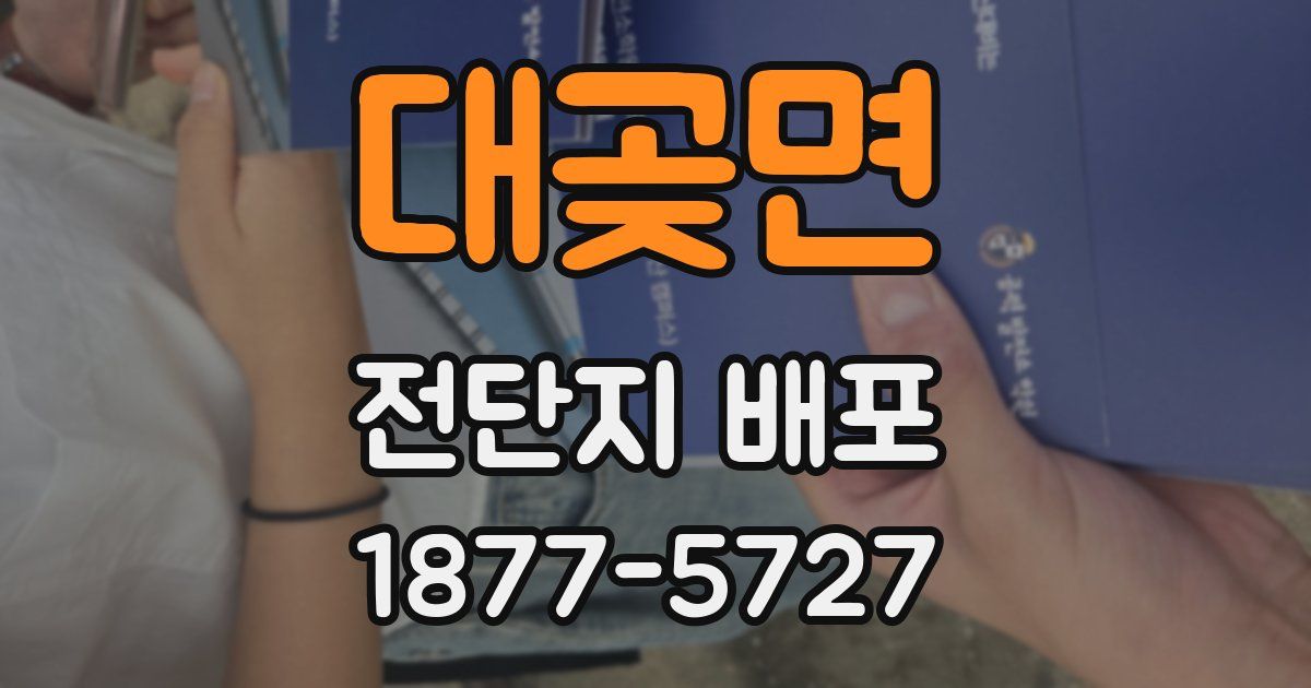 대곶면 전단지 배포