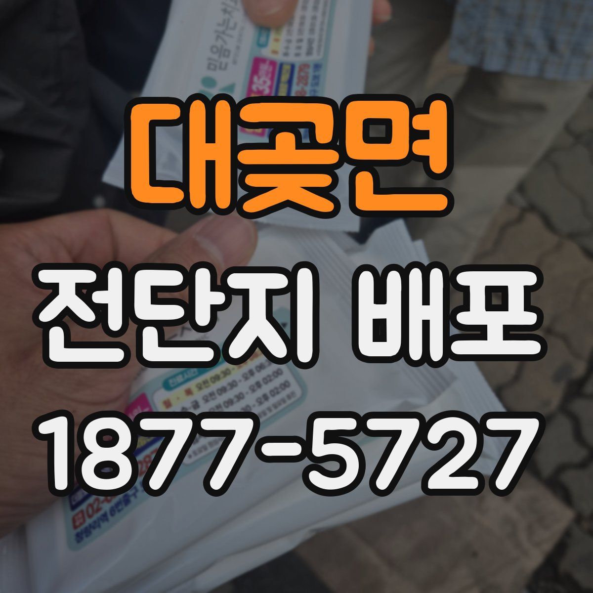 대곶면 전단지 배포