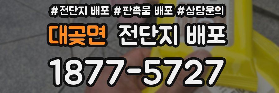 대곶면 전단지 배포